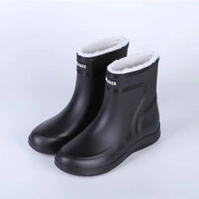 Load image into Gallery viewer, Cotton-padded Warm-keeping Fixed Velvet Rain Boots For Men And Women +
