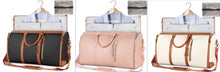 Load image into Gallery viewer, Large Capacity Travel Duffle Bag Women&#39;s Handbag Folding Suit Bag Waterproof Clothes Totes Garment Bag +
