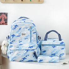 Load image into Gallery viewer, Girls&#39; Large-capacity Backpack Three-piece Double-layer Campus Schoolbag +
