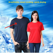 Load image into Gallery viewer, Outdoor Round Neck Solid Color Group Clothes Advertising Shirt Short Sleeve T-shirt +
