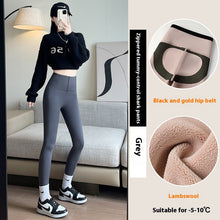 Load image into Gallery viewer, Belly-controlling Butt Lifting Leggings With Three-breasted Design Winter High Waist Slim Zippere Pants Warm Velvet And Thickened Trousers Women Clothing +
