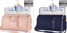 Load image into Gallery viewer, Large Capacity Travel Duffle Bag Women&#39;s Handbag Folding Suit Bag Waterproof Clothes Totes Garment Bag +
