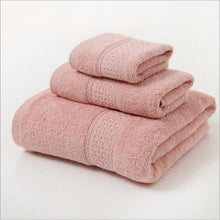 Load image into Gallery viewer, Pure Cotton Plain Broken Covers Long-staple Cotton Three-piece Suit Of Bath Towel +
