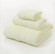 Load image into Gallery viewer, Pure Cotton Plain Broken Covers Long-staple Cotton Three-piece Suit Of Bath Towel +
