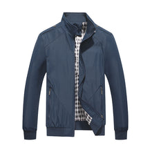 Load image into Gallery viewer, Casual Stand Collar Solid Color Jacket Men +
