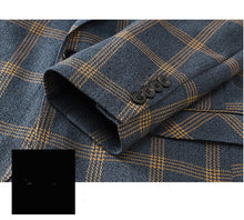 Load image into Gallery viewer, Men&#39;s Business Wedding Suit Set Plaid Suit +
