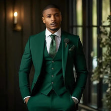 Load image into Gallery viewer, Men's Three-Piece Business Suit Fashionable Slim-Fit Outfit +
