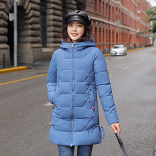 Load image into Gallery viewer, Hooded Overcoat Slim Plus Size Slim Down Padded Jacket Winter Coat +
