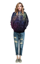 Load image into Gallery viewer, Purple Mandala Hoodie Pullover +
