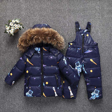 Load image into Gallery viewer, Baby Solid Color Fashion Padded Down Jacket Suit +
