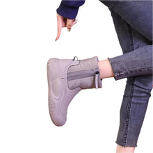 Load image into Gallery viewer, Winter Plush Snow Boots With Side Zipper Warm Thick-sole Non-slip Waterproof Short Shoes For Women +
