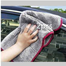 Load image into Gallery viewer, Microfiber Car Wash Towel Absorbent Car Supplies Cleaning Cloth +
