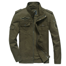 Load image into Gallery viewer, Autumn European and American Men&#39;s Cotton Military Uniform Casual Tooling Jacket +
