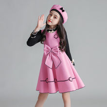 Load image into Gallery viewer, Children's vest and woolen skirt Girl Kids Dress +
