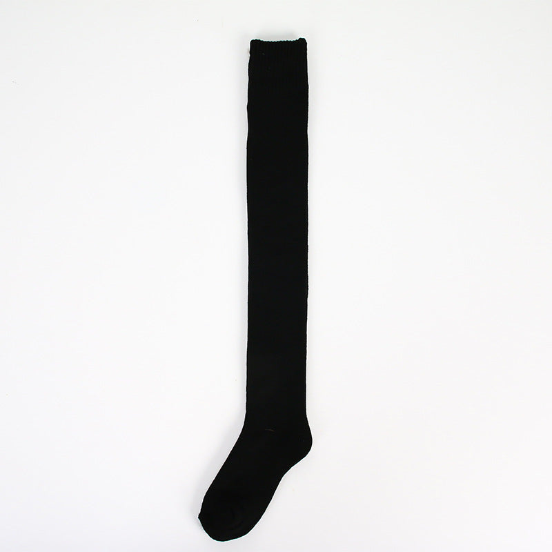 Ins Over-the-knee Socks Women's Autumn And Winter Long Socks Thickened Warm Terry Socks Beautiful Leg Shaping High Socks +