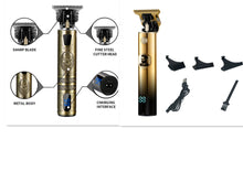 Load image into Gallery viewer, Hair Clipper Household Electric Hair Clipper Oil Head Digital Display Washable +

