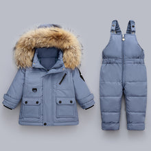 Load image into Gallery viewer, Winter Baby Boy&#39;s Down Jacket Suit Two Piece Jumpsuit +
