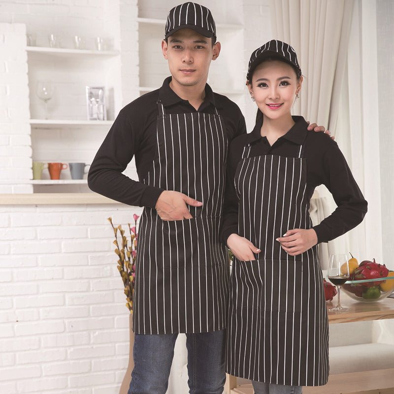 Attendant Men And Women's Advertising Coverall Apron Hat Suit +