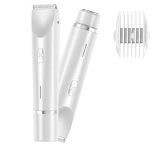 Load image into Gallery viewer, 2 In 1 Hair Remover Women's Double Head Shaver Private Hair Trimmer Electric Razor Wet Dry Electric Body Hair +
