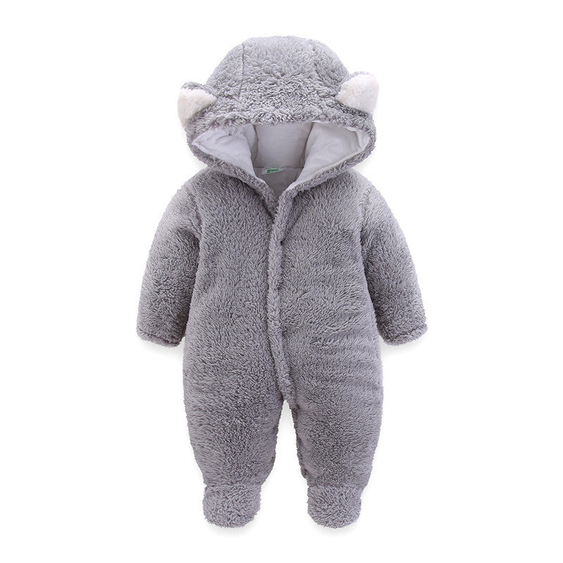 Winter Baby Jumpsuit Newborn Warm Thick Baby Romper +