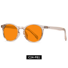 Load image into Gallery viewer, Fashion Good-looking Face Slimming Orange Yellow Anti-blue Light UV Glasses +

