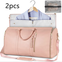 Load image into Gallery viewer, Large Capacity Travel Duffle Bag Women&#39;s Handbag Folding Suit Bag Waterproof Clothes Totes Garment Bag +
