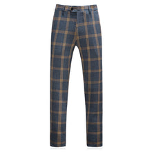 Load image into Gallery viewer, Men&#39;s Business Wedding Suit Set Plaid Suit +
