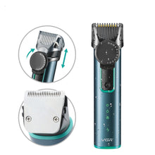 Load image into Gallery viewer, Rechargeable Hair Clipper IPX5 Waterproof Electric Hair Clipper Electric Men Beard Trimmer +
