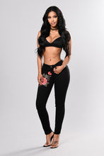 Load image into Gallery viewer, Denim Pants Women&#39;s Embroidered Skinny Jeans +
