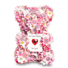 Load image into Gallery viewer, Valentine's Day Artificial Rose Bear Handmade Gift +
