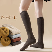 Load image into Gallery viewer, Ins Over-the-knee Socks Women&#39;s Autumn And Winter Long Socks Thickened Warm Terry Socks Beautiful Leg Shaping High Socks +
