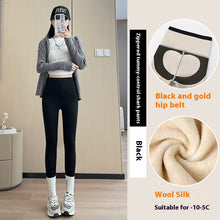 Load image into Gallery viewer, Belly-controlling Butt Lifting Leggings With Three-breasted Design Winter High Waist Slim Zippere Pants Warm Velvet And Thickened Trousers Women Clothing +
