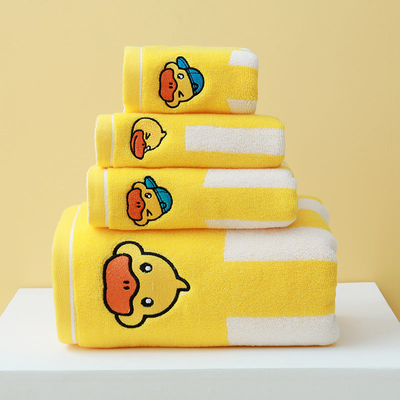 Little Yellow Duck Cotton Towel +