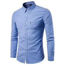 Load image into Gallery viewer, Men&#39;s Business Shirts Korean Vinylon Fabric Slim Long Sleeve Dress Shirt +
