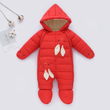 Load image into Gallery viewer, Newborn Baby Down One-piece Cotton Clothes +
