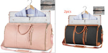 Load image into Gallery viewer, Large Capacity Travel Duffle Bag Women&#39;s Handbag Folding Suit Bag Waterproof Clothes Totes Garment Bag +
