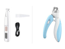 Load image into Gallery viewer, Pets Paw Trimmer LED Light Hair Clipper Set +
