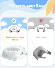 Load image into Gallery viewer, Padded 2-Step Step Stool Non-slip Portable Space-saving Step Stool Easy To Clean Sturdy Footstool +
