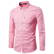 Load image into Gallery viewer, Men&#39;s Business Shirts Korean Vinylon Fabric Slim Long Sleeve Dress Shirt +

