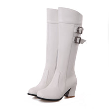 Load image into Gallery viewer, Martin Thick Heel Platform Rider Boots Women&#39;s Shoes +
