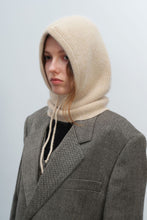 Load image into Gallery viewer, Drawstring Solid Color Thermal Knit Hat Winter Veil +
