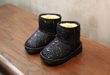 Load image into Gallery viewer, Children&#39;s Snow Boots in Sequins Young kids Winter Shoes +
