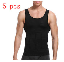Load image into Gallery viewer, Men's Undershirt Body Tummy Shaper Vest +
