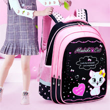 Load image into Gallery viewer, Kids School Cute Cat Print Backpack School Bag +
