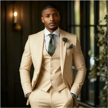 Load image into Gallery viewer, Men's Three-Piece Business Suit Fashionable Slim-Fit Outfit +
