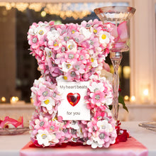 Load image into Gallery viewer, Valentine's Day Artificial Rose Bear Handmade Gift +
