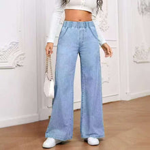 Load image into Gallery viewer, Wide Leg Jeans Straight Fashion Casual Straight Pants Women's Comfortable Street Style Trousers +

