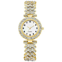 Load image into Gallery viewer, Fashion Jewelry 2pcs Luxury Fashion Women Watch Set Silver Strap Ladies Quartz Wristwatch Alloy Bracelet For Ladies Jewelry Set Clock Gift +
