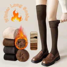 Load image into Gallery viewer, Ins Over-the-knee Socks Women&#39;s Autumn And Winter Long Socks Thickened Warm Terry Socks Beautiful Leg Shaping High Socks +

