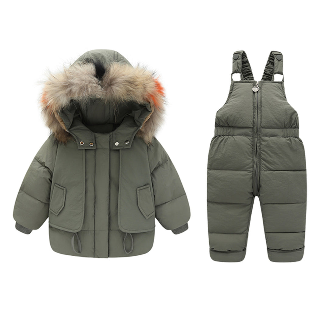 Winter Baby Boy's Down Jacket Suit +